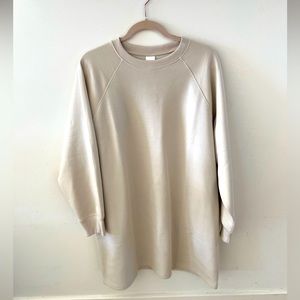 H&M Beige Sweatshirt Dress